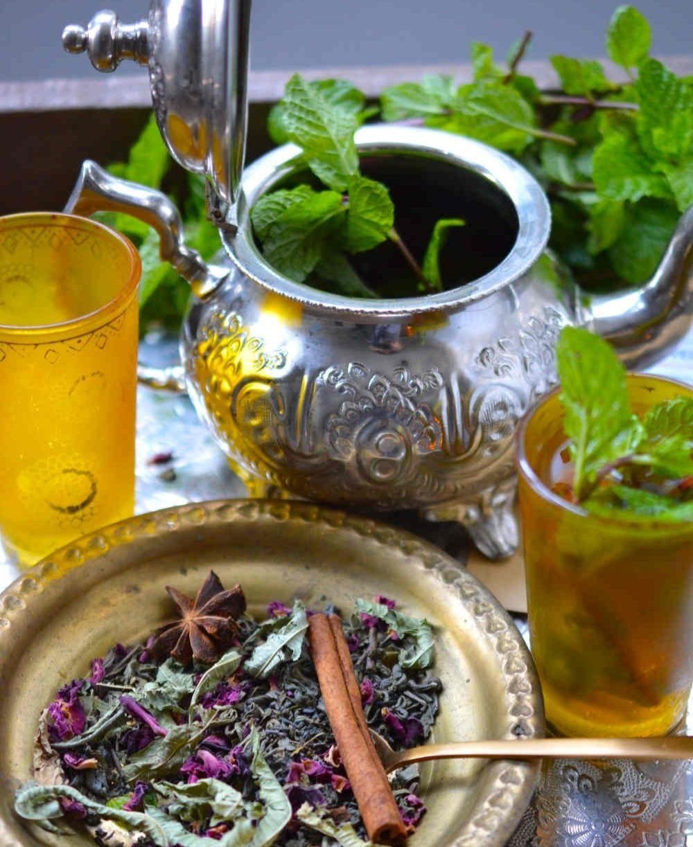 Moroccan tea party food